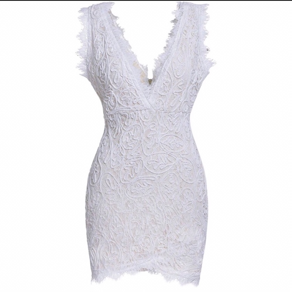 Women’s white lace dress